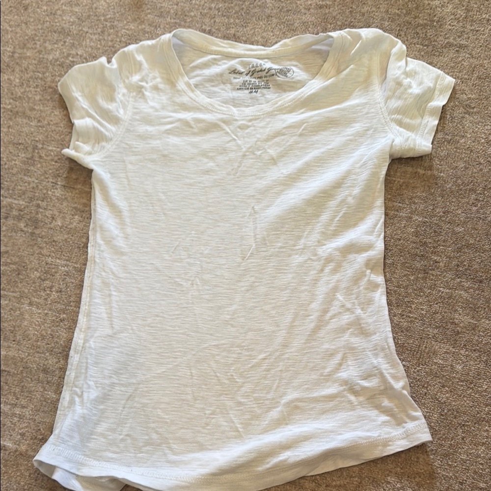 H&M Cream V-Neck Tee